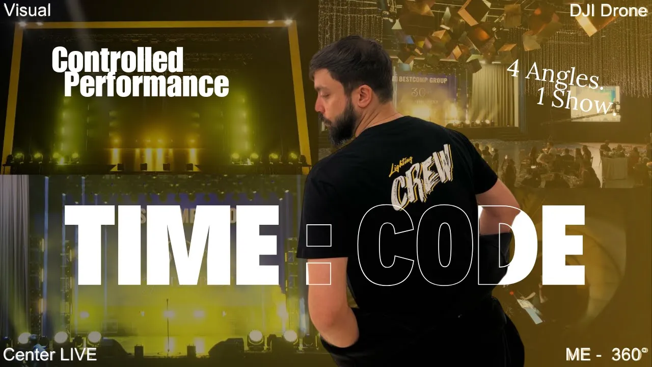 “Timecode Synchronized Stage Show | Lights, Visuals, Audio & 4-Camera Edit”